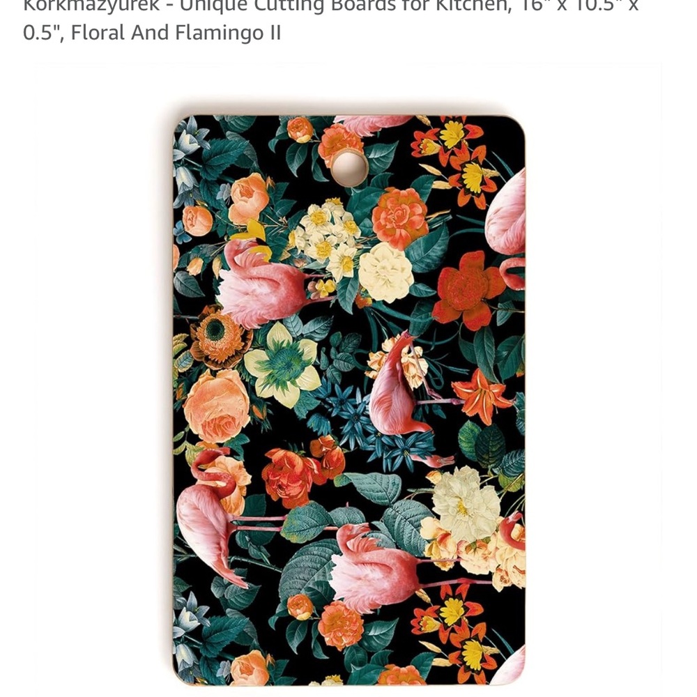 Brand NEW Bamboo Cutting Board- Kitchen Decor Tropical Hawaiian 16 L x 10.5 W